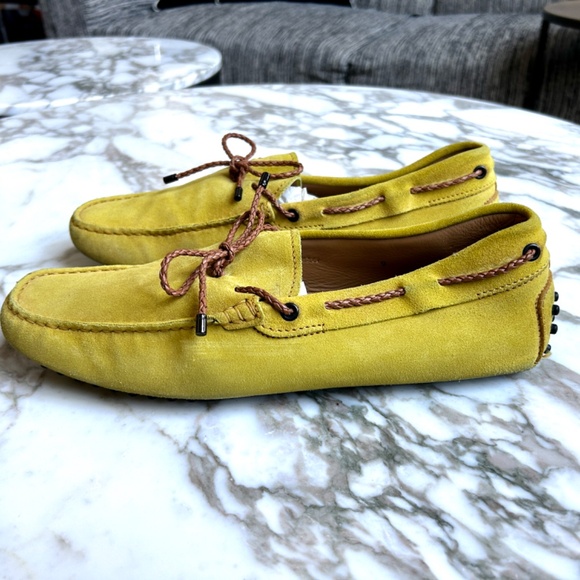 Mustard Yellow  driving shoes from Tod's in Suede - Good Condition - Picture 2 of 4